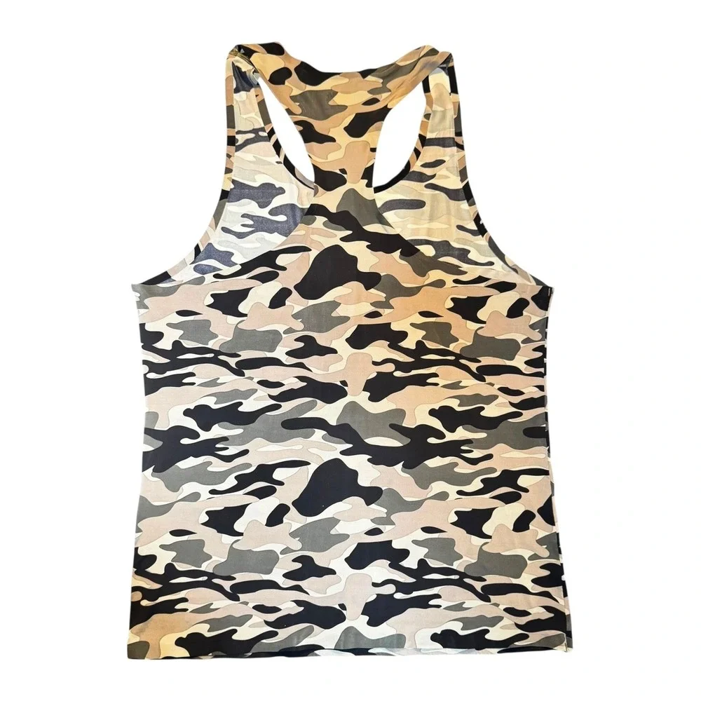 4/$40 Male Power Camo Razor Back Tank‎ Top Men's